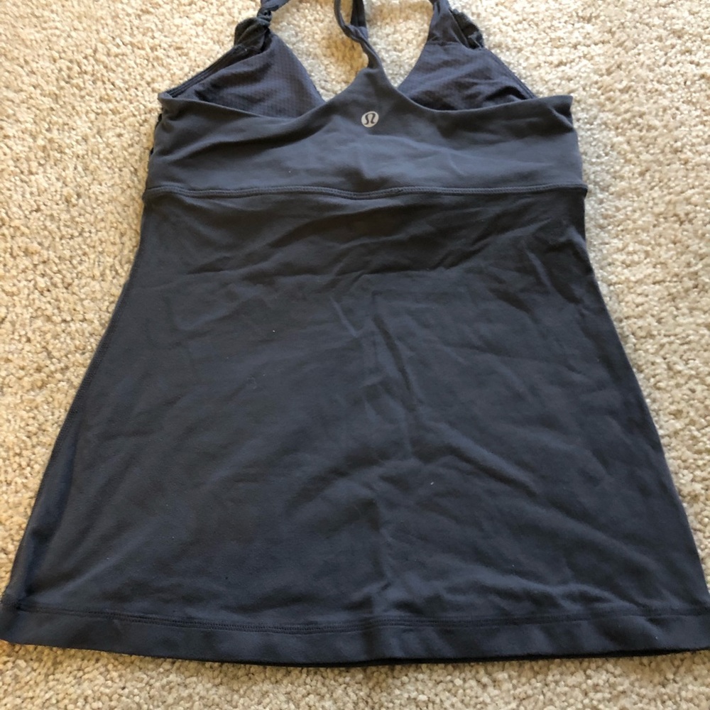 Lululemon Ruched Razor Back Tank - Black 6 - Picture 2 of 2